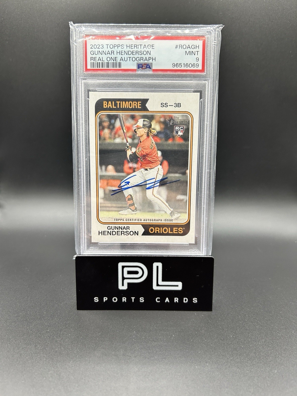 2023 Topps Heritage - Real One Autographs Gunnar Henderson #ROA-GH (AU, RC)