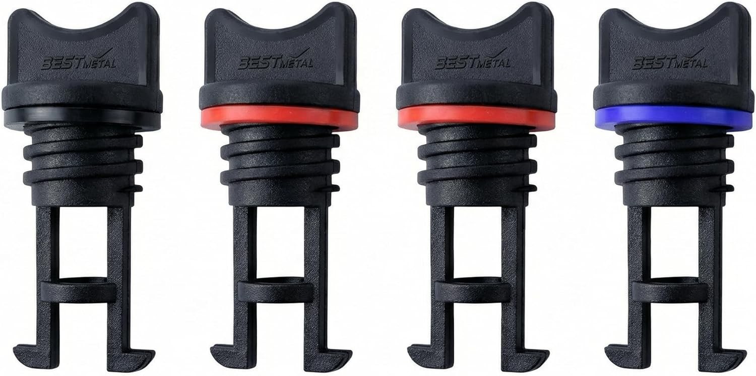 4pcs Boat Drain Plug Kit with Scupper Plugs for Kayak, Canoe