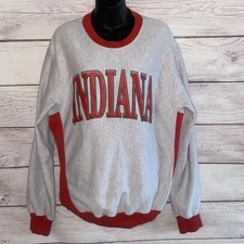 Indiana Hoosiers Sweatshirt Men’s XL USA Sweater Pioneer Sports Vintage 90s