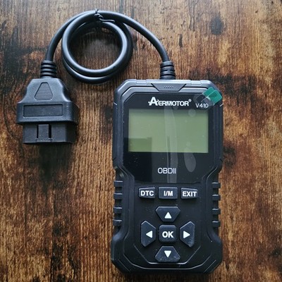 AERMOTOR V410 OBDII Scanner Code Reader Car Diagnostic Tool Check Engine Fault