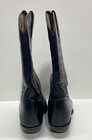 Tony Lama Black Leather Western Cowboy Boots Stitched Pointed Toe Size 7.5 — photo 4