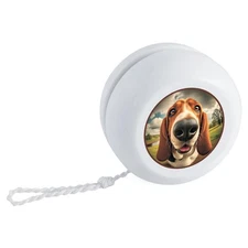 'Smiling Basset Hound' Retro Style Yo-Yo (YY00045689)