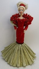 50th Mattel Golden Anniversary Porcelain Barbie 1995 doll NRFB 14479 Ltd Edition