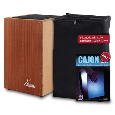 Profi Cajon Trommelkiste Percussion Trommel Natur Instrument Gigbag Drum Tasche