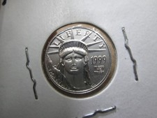 1999 $10 1/10 oz Platinum Eagle $10 UNCIRCULATED CONDITION 3000.00 per troy oz
