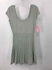 Pre-Owned LoveShackFancy Green Size Large Knit Shift Short Short Sleeve Dress