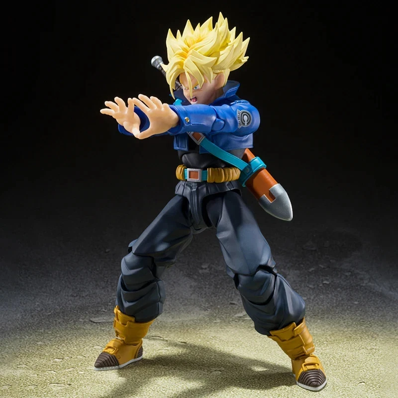 Figura de acción SHF Dragon Ball Z Trunks Super Saiyan Boy From Future Foto 4 de 4