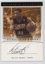 2003-04 Flair Final Edition Collection 191/200 Willie Green #AC-WG Auto 14h3