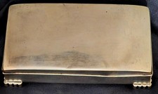 Vintage EPCA Poole Silver CO. 1897 Cigarette Box INSIDE WOOD OUTSIDE SILVER 