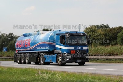 LKW Foto Mercedes-Benz Actros Petrol tanker Deutschland blau HOYER #l5ng