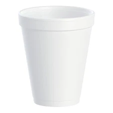 Dart Disposable Insulated Drinking Cup White Styrofoam 10 oz. 25 Ct 10J10