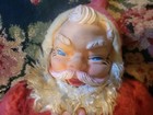 Rare vintage MCM Christmas Santa Claus holiday doll 24" rubber face retro kitsch — photo 3