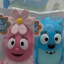 2-pack Yo Gabba Gabbaland! Toys - Foofa & Tutti - 3” Vinyl Poseable Brand New