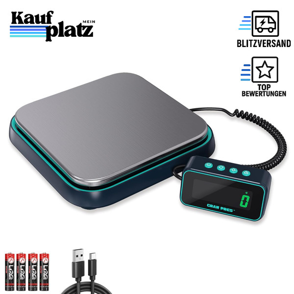Digitale Versandwaage 86 Lbs/0,1Oz HochpräZise Edelstahl Paketwaage FüR-image