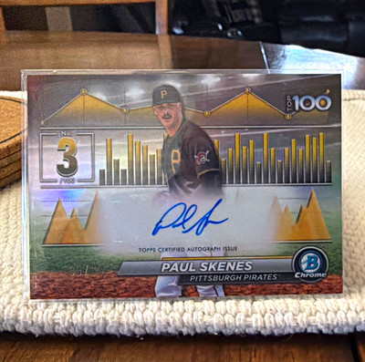 Topps 2024 Bowman Paul Skenes Scouts Top 100 Autographs BTPA-3 RC Auto /99