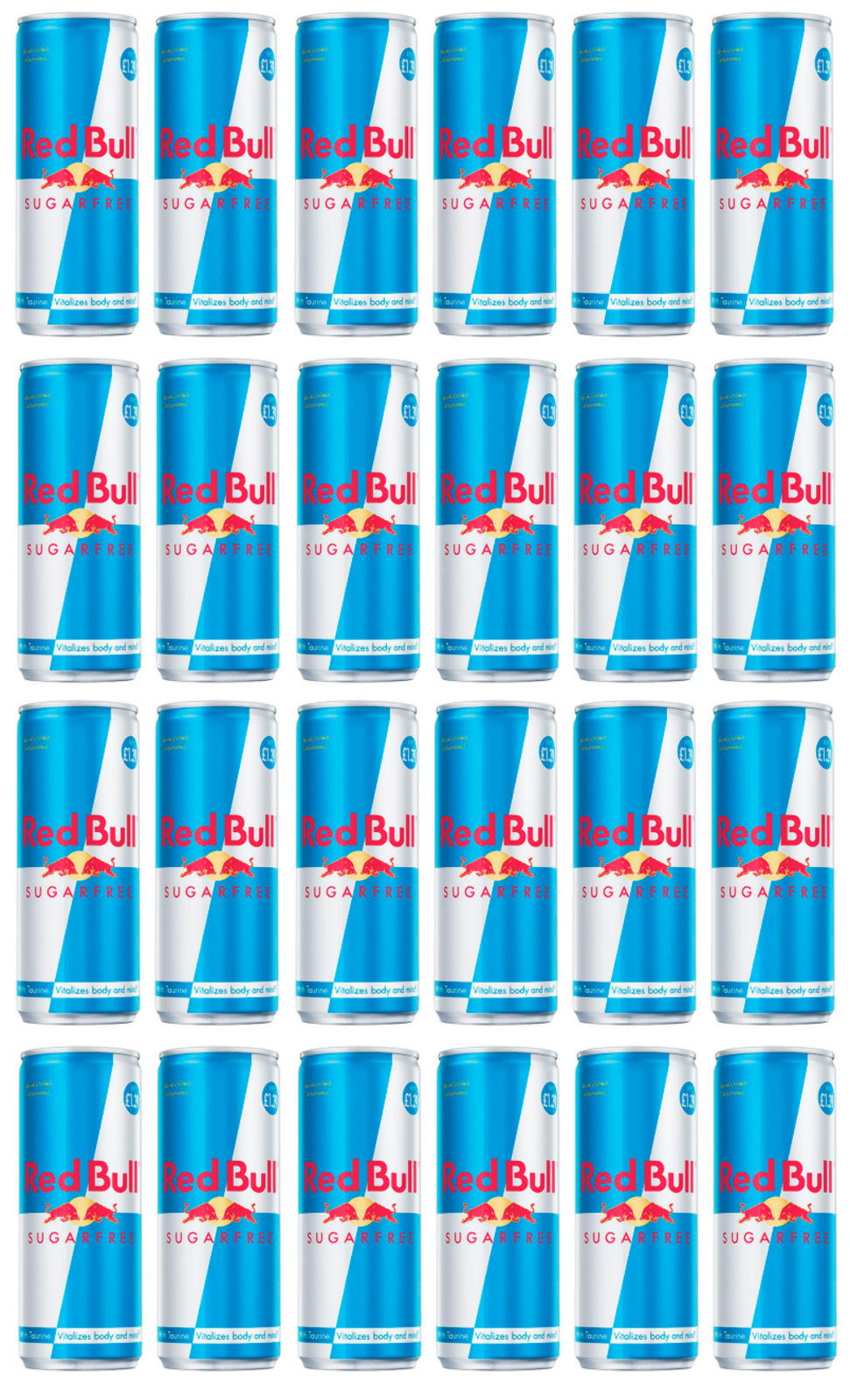 24 x Red Bull Energy Drink Sugar Free 250Ml