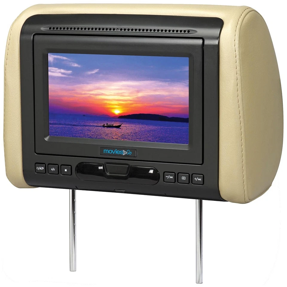 AUDIOVOX MTGHRD1 SINGLE 7" HEADREST MONITOR w/ DVD/HDMI/MHL INPUTS MOVIESTOGO - Image 2 of 3