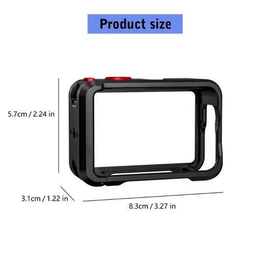 Advanced Protective Frame for ACTION6 Cameras Cage with Silicone Lens Cover - Zdjęcie 8 z 8