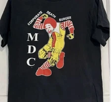 MDC PUNK ROCK BAND ALBUM BLACK T-shirt S-5xl QA1486