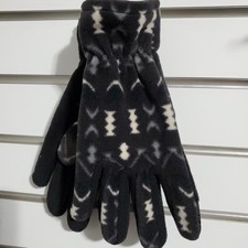 Womens Fleece Gloves Black Slize Small / medium
