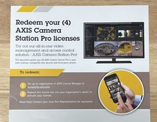 4 AXIS Camera Station Pro 5-Year Core Licenses