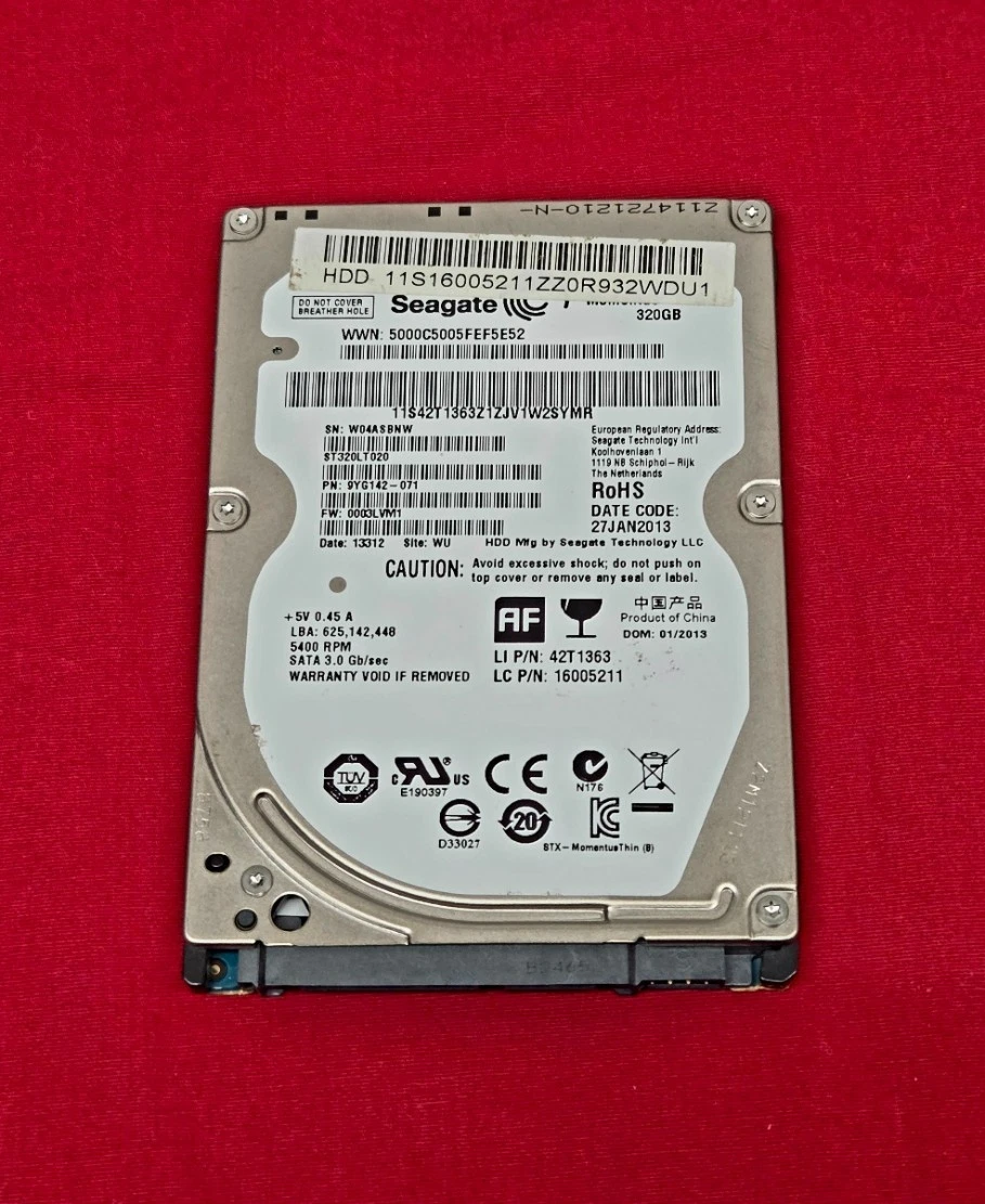 Seagate SATA II Internal Hard Disk Drives 320 GB Storage Capacity