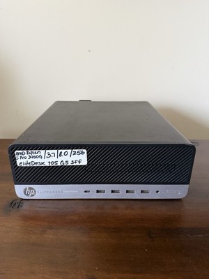HP EliteDesk 705 G5 SFF Ryzen 5 Pro 3400G, 8gb, 250GB SSD Business Desktop Win11