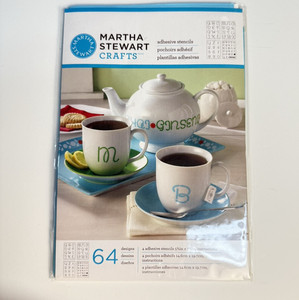 Martha Stewart Crafts Adhesive Stencils #33272 Looped Script Alphabet Letters