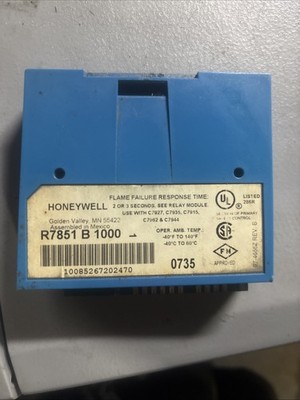 Honeywell 7800 R7851B1000 Dynamic Ampli Check Optical Flame Amplifier 