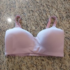 Wacoal Level Up Lace Wire Free Bra Size 34G Pink 856369 Stretch Foam Cups Adj St