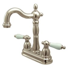 Kingston Brass KB149.PL Heritage 1.8 GPM Standard Bar Faucet - Nickel