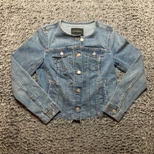 BANANA REPUBLIC Womens Boyfriend Vintage Wash Denim Jacket Sz Xs