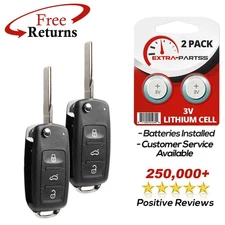 2 For 2017 2018 2019 2020 2021 Volkswagen Passat Keyless Entry Remote Flip Key