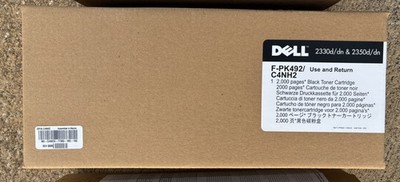 NEW SEALED Dell PK492 Black Toner Cartridge 2330d/dn, 2350d/dn