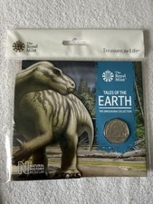 2020 Dinosaur Iguanodon Fifty Pence 50p Coin Brilliant Uncirculated BUNC BU