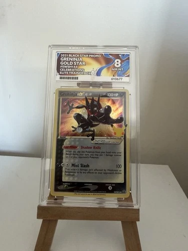 Pokémon TCG Greninja Gold Star SWSH144 25th Celebrations Promo Ace 8