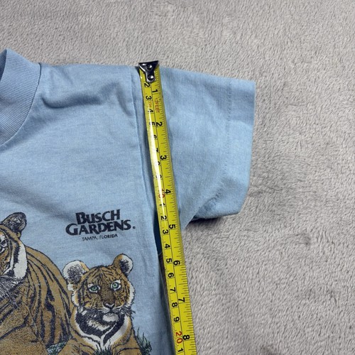 Vintage Nature Tigers Florida Toddler 6-8 Blue T-Shirt 90s Single Stitch - Picture 6 of 8