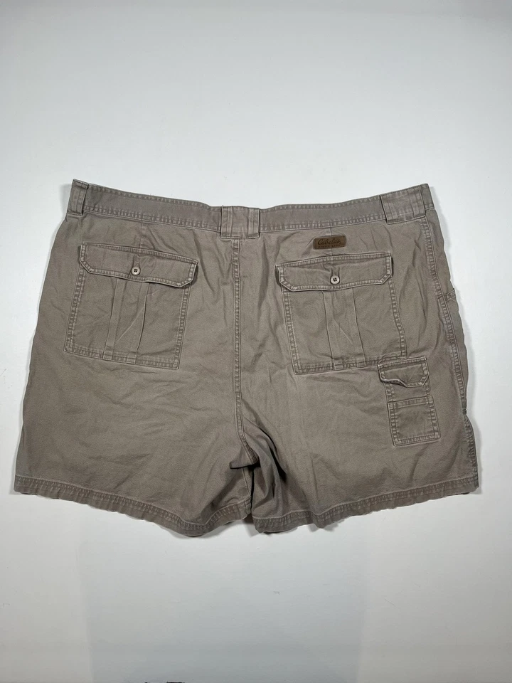 Cabela's Pantalones Cortos de Senderista de 7 Bolsillos para Hombres 50 Caqui Carga Exterior Senderismo Utilidad Algodón Foto 2 de 4