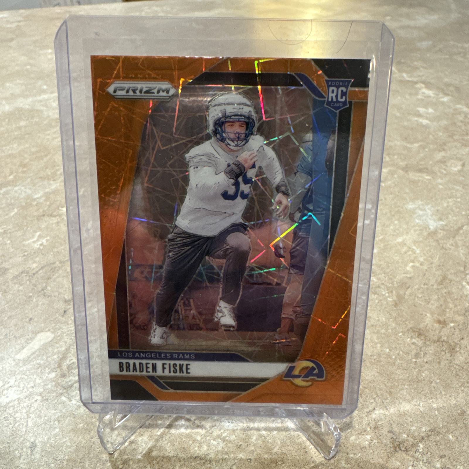 2024 Panini Prizm - Rookies Orange Prizm #310 Braden Fiske /249 (RC)