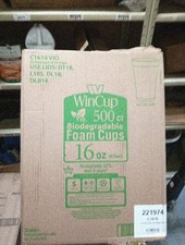 WinCup Foam Drink Cups, 16 oz, White, 500/Carton Restricted in CA  WA . 8913