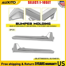 Fog Light Trim For 2017-2018 Subaru Forester Left & Right Chrome Plastic 2-20X