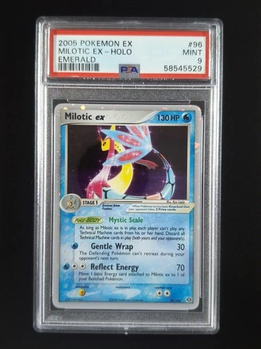 2005 Pokemon MILOTIC EX #96/106 EX Emerald Cosmos Holo Ultra Rare English PSA 9