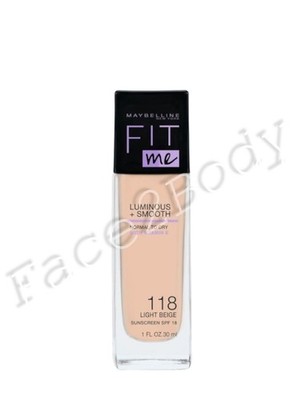 Maybelline Fit Me Luminous + Smooth Foundation LSF-18 118 Light Beige - 30ml