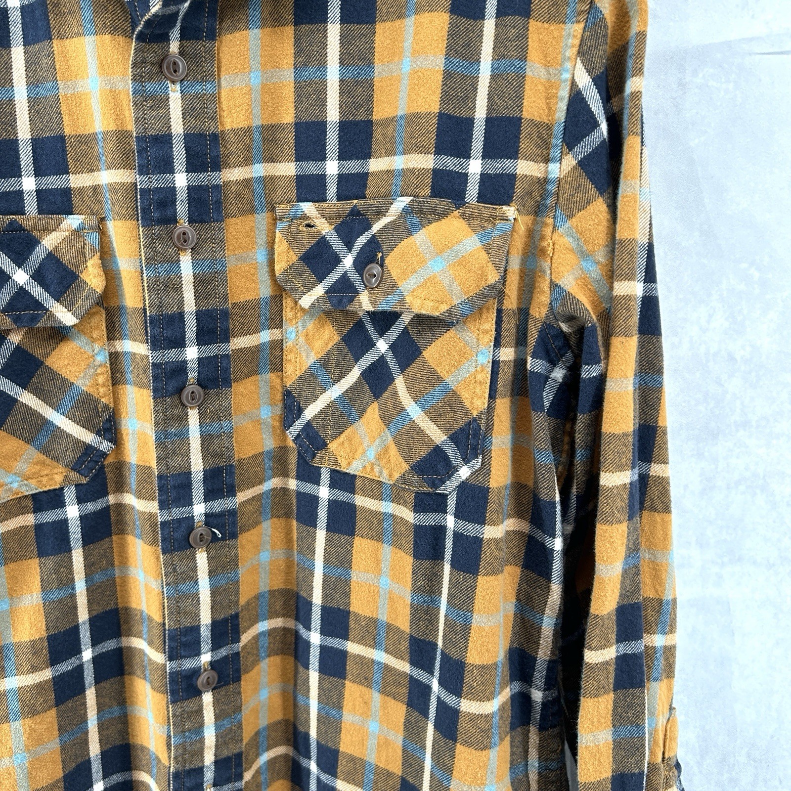 Pendleton Burnside Flannel Shirt Sz M Yellow Blac… - image 3