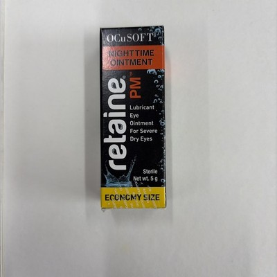 OCuSOFT Retaine PM Nighttime Ointment For Severe Dry Eyes Net wt. 5g Exp. 2/27