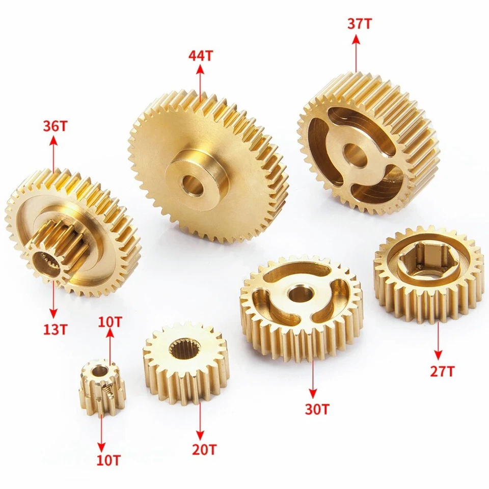 7PCS Motor Gearbox Gear Set for 1/14 Tamiya RC Car Tow Drag Trailer Truck RC Car - Image 2 of 4