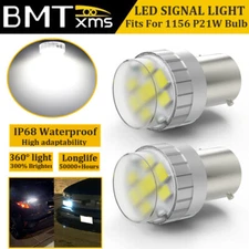 2x Xenon White 6000K 1156 LED Reverse Backup Light Bulbs For 1982-1993 Chevy S10