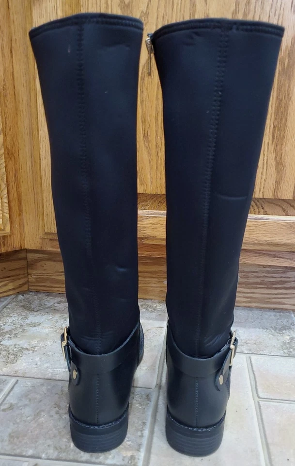 Botas de montar Kenneth Cole para mujer Reaction hasta la rodilla con cremallera en negro talla 8 Foto 4 de 4