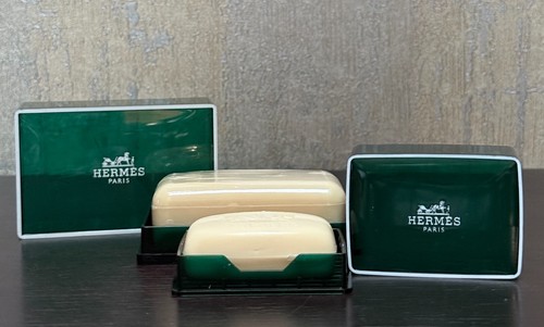 Hermes 2 Bars Perfumed Soup Eau D'Orange Verte 5.2 oz and 1.7oz France