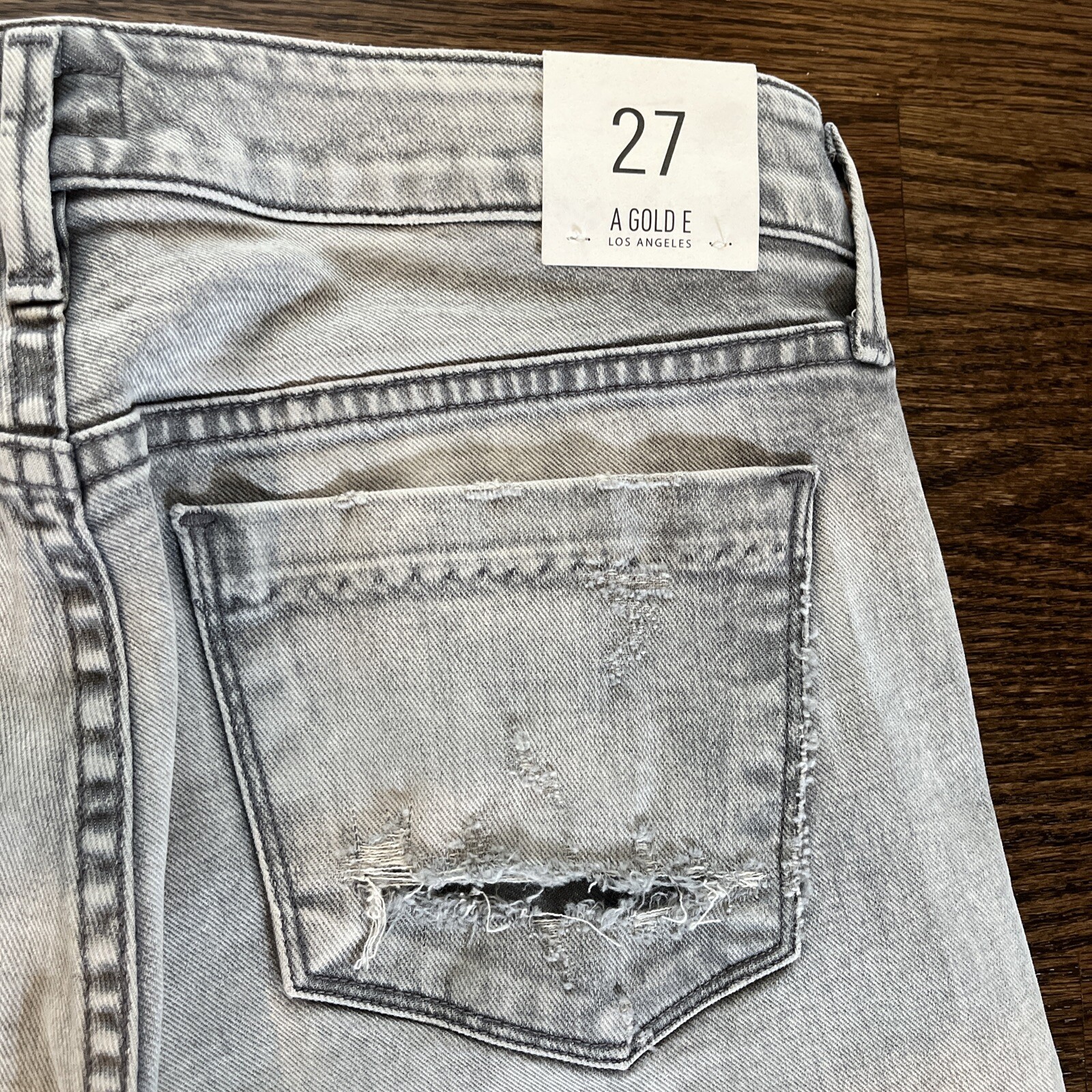 Agolde Jeans Womens Chloe Low rise 29 x 29 Gray Wash New with Tags - View 13